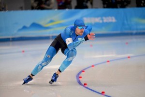 
                    Казахстанский конькобежец выступил на Олимпийских играх в Пекине
                