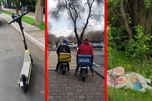 Алматинцы устали от самокатчиков, велосипедистов и особенно мопедистов на тротуарах