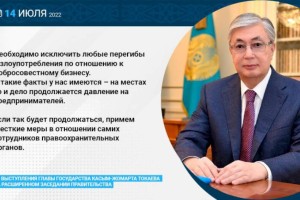 
                    Глава государства поручил исключить любые перегибы и злоупотребления по отношению к добросовестному бизнесу
                