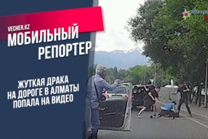 
                    Жуткая драка на дороге в Алматы попала на видео
                
