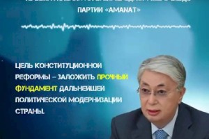 Из выступления Президента РК К.-Ж. Токаева на внеочередном XXIII съезде партии AMANAT