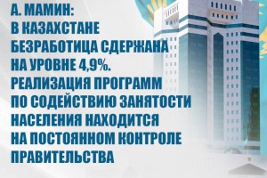 В 2021 году планируется обеспечить мерами содействия занятости 1,2 млн человек – Аскар Мамин