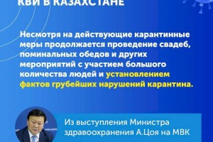 
                    Рост заболеваемости КВИ в Казахстане
                