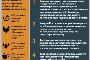 
                    В Алматы оцифровали работу мониторинговых групп
                