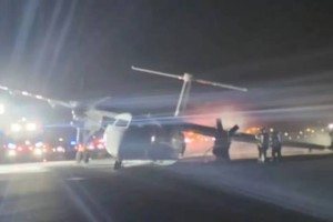 Череда авиакатастроф: самолет загорелся в Канаде при посадке