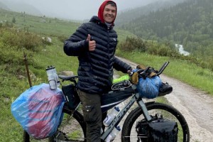Алматинец Даниил Искаков объехал на велосипеде весь Казахстан