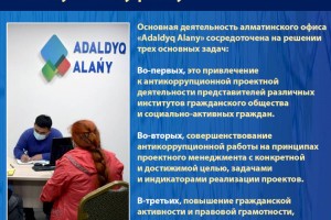 О деятельности проектного офиса «Almaty – Adaldyq Alany»