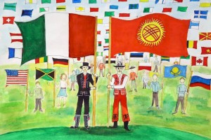 
                    В выставочном пространстве Almaty gallery открылась международная выставка юных художников
                