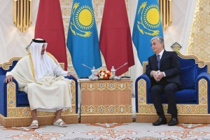 Касым-Жомарт Токаев провел встречу с Эмиром Катара шейхом Тамимом бен Хамадом Аль Тани
