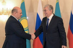 
                    Касым-Жомарт Токаев встретился с Михаилом Мишустиным
                