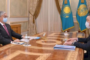 
                    Касым-Жомарт Токаев принял Аскара Мамина
                
