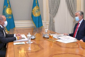 
                    Касым-Жомарт Токаев принял основателя и руководителя Astana Group Нурлана Смагулова
                