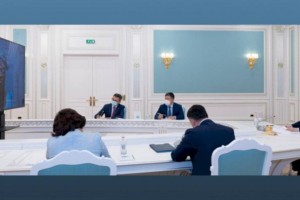Касым-Жомарт Токаев провел встречу с Гендиректором ВТО Нгози Оконджо-Ивеалой