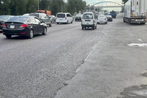 В Алматы начался средний ремонт проспекта Рыскулова