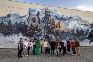 
                    В Алматы появился новый мурал с изображением Касым хана
                