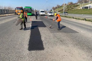 
                    В Алматы проводится масштабный ремонт улично-дорожной сети
                