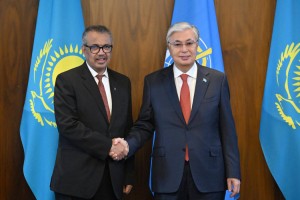 
                    О чем говорили президент Казахстана и глава ВОЗ
                