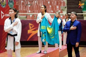 
                    Казахстан триумфально выступил на международном турнире по таеквондо
                