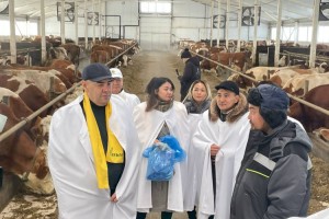Представители партии «Ауыл» встретились с сотрудниками предприятия «Қызылжар сүт»