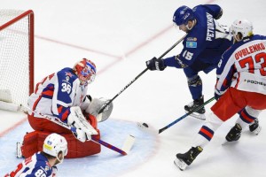 
                    «Барыс» уступил «ЦСКА» в матче КХЛ
                