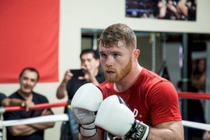 
                    На открытую тренировку «Канело» перед боем с Головкиным неожиданно нагрянули казахстанцы
                