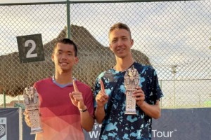 
                    Теннисист Григорий Ломакин выиграл первый титул ITF в 2022 году
                