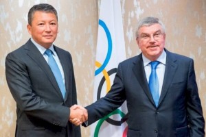 
                    Тимур Кулибаев поздравил главу МОК Томаса Баха
                