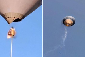 
                    Семейная пара сгорела заживо во время прогулки на воздушном шаре
                