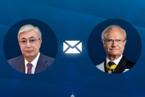 
                    Токаев направил поздравительную телеграмму Королю Швеции
                