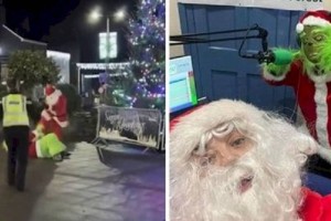 
                    Задержание Санта Клауса, подравшегося на улице с Гринчем, рассмешило прохожих
                