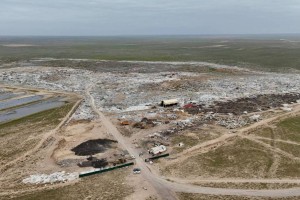
                    На полигоне близ Конаева начали строить водный резервуар
                
