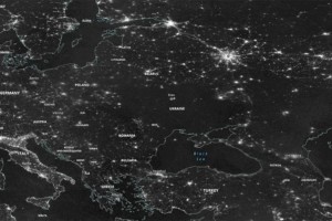 
                    NASA опубликовало спутниковый снимок блэкаута на территории Украины
                