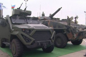 Казахстанские бронемашины представили на международной выставке в Азербайджане