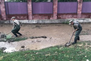 Склоновый сток произошел из-за сильного дождя в Алматинской области