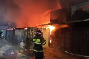 Произошел пожар в складском помещении в Астане