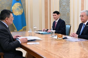 
                    Токаев принял заместителя Премьер-министра Каната Бозумбаева 
                
