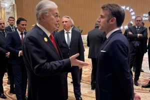 
                    Президент Казахстана встретился с Эмманюэлем Макроном
                