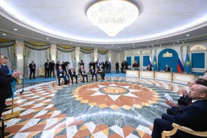 
                    Президенты Казахстана и России официально открыли филиал КазНУ в Омске
                
