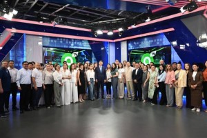 
                    Аким Алматы Дархан Сатыбалды встретился с коллективом Almaty TV
                