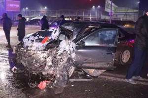
                    Массовая авария произошла в Алматы, есть пострадавшие
                