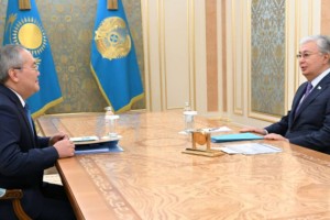 
                     Токаев принял вновь назначенного председателя АФМ 
                