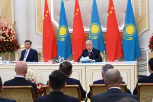 
                    Токаев и Си Цзиньпин выступили с совместным заявлением 
                