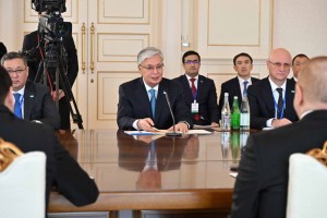 Токаев принял участие в заседании Высшего межгосударственного совета Казахстана и Азербайджана