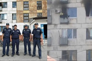 
                    Детей из пожара в многоэтажке спасли полицейские в Лисаковске
                