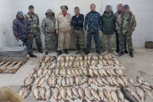 
                    Туркестанские полицейские изъяли 160 килограммов незаконно выловленной рыбы
                