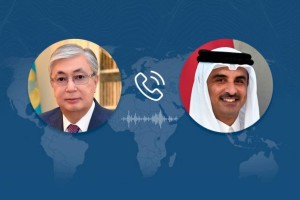 
                    Президент Казахстана провел телефонный разговор с эмиром Катара
                