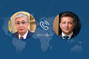 
                    Состоялся телефонный разговор Токаева с Зеленским
                