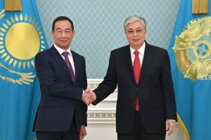 Касым-Жомарт Токаев принял главу Республики Саха