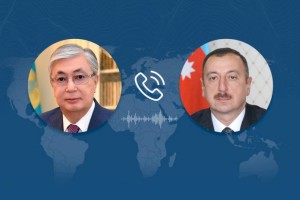 
                    Касым-Жомарт Токаев поздравил Ильхама Алиева с днем рождения
                