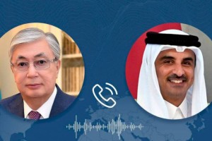
                    Токаев провел телефонный разговор с Эмиром Катара
                